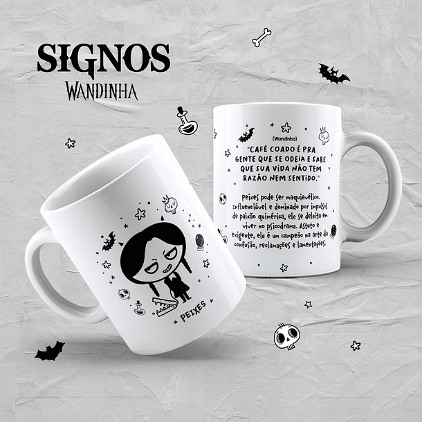 24 Artes Caneca Signos Wandinha Jenna Ortega em Jpg 3