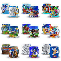 61 Artes Caneca Sonic em Jpg