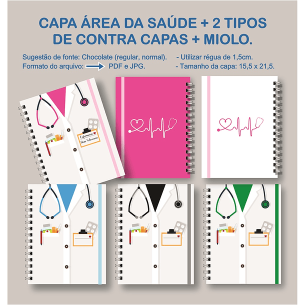 Capas para agendas Área da Saúde em Jpg 1