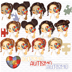 Kit Digital Autismo sem fundo Png  