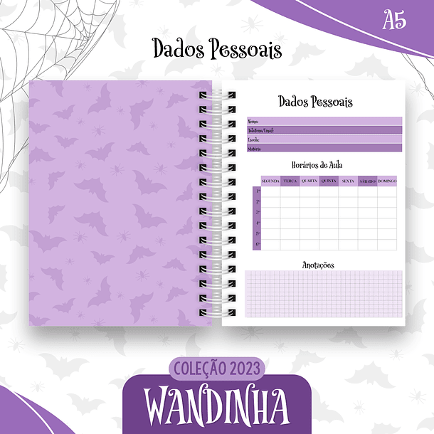 Coleção Agendas Wandinha Jenna Ortega + Stitch Completo em Pdf 2023 16