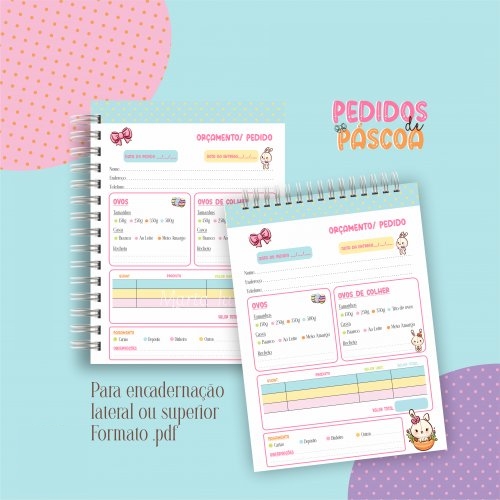 Arquivos Caderno de Pedidos e Receitas Pascoa em Pdf 7