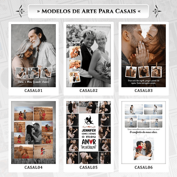 Artes Quadros Casal Namorado 22 Arquivo Editável Psd + Canva 7