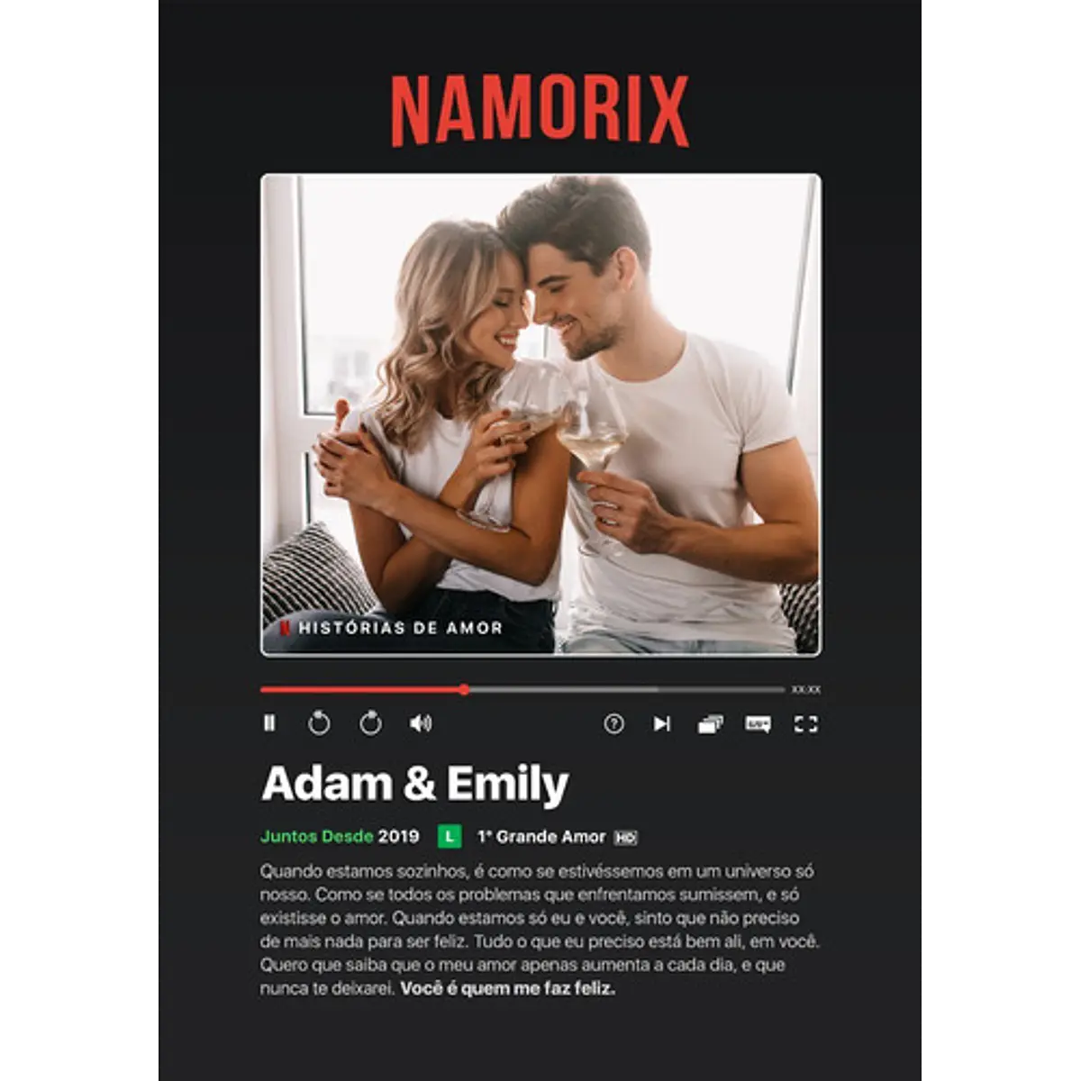 Artes Quadros Namorados Netflix 7 Arquivo Editável Photoshop