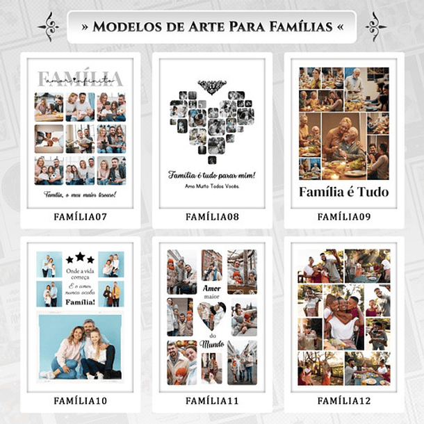 Artes Quadros Familia 24 Arquivo Editável Psd + Canva 2