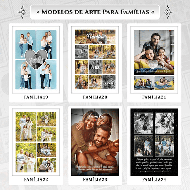 Artes Quadros Familia 24 Arquivo Editável Psd + Canva 4