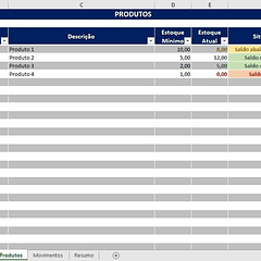 Planilha Controle De Estoque