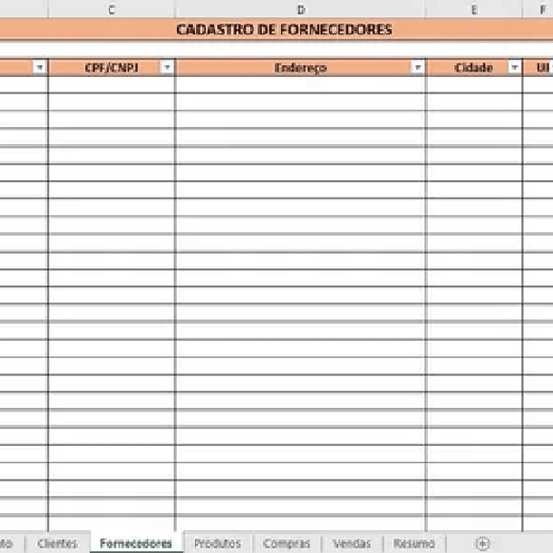 Planilha Controle De Vendas, Estoque E Compras 6