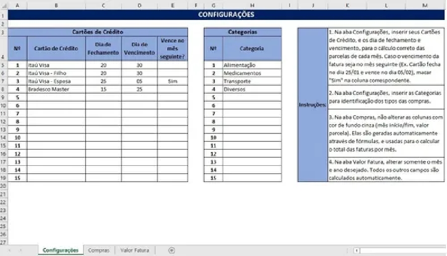 Planilha Controle Financeiro Pessoal + Cartão De Crédito 17
