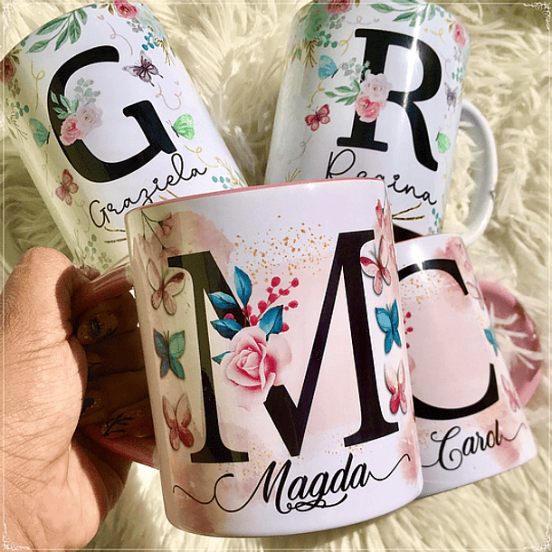 56 Artes para Caneca Alfabeto Floral Dia das Mães Arquivos Jpg 4