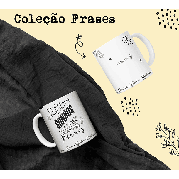 11 Artes Caneca Frases Motivacional em Corel Draw 5