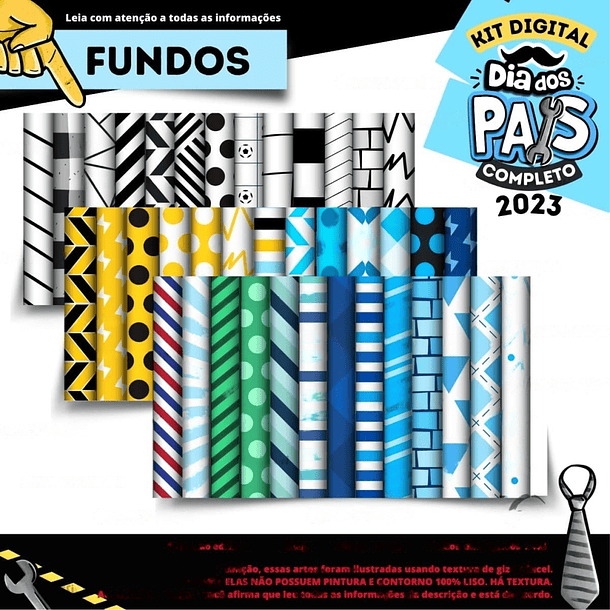 Kit Digital Arte Dia dos Pais 2023 Arquivos Sublimação 9