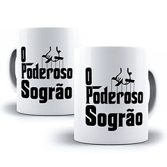 Arte Caneca O Poderoso Sogrão + Arte O Poderoso Paizão