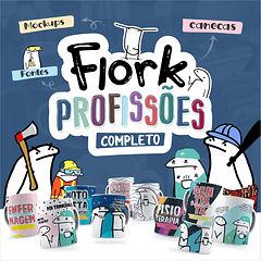 100 Artes Caneca Flork Profissões Arquivos Sublimação Png