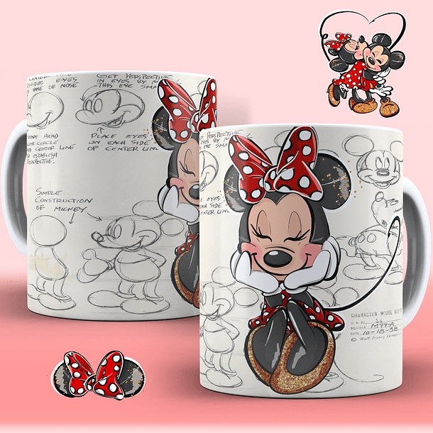 10 Artes para Caneca Mickey Personagens em Corel Draw  1