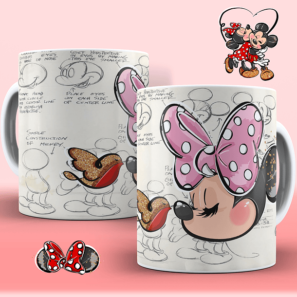 10 Artes para Caneca Mickey Personagens em Corel Draw  2