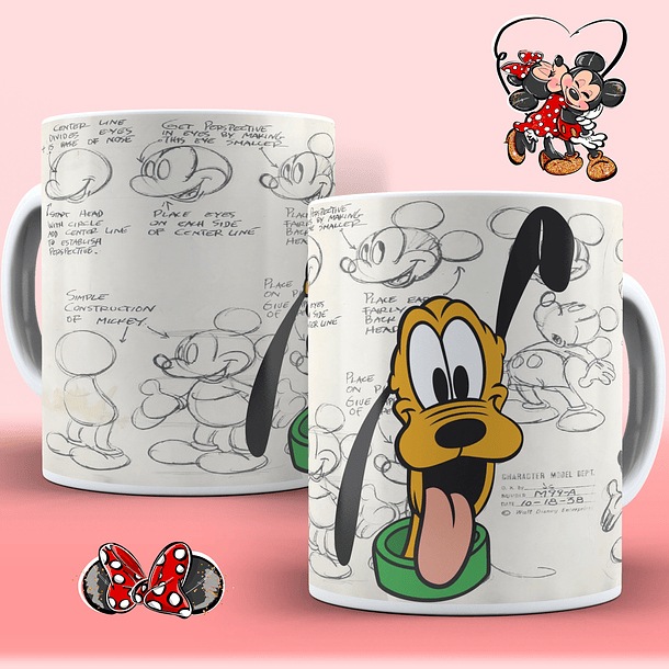 10 Artes para Caneca Mickey Personagens em Corel Draw  6