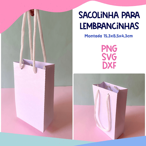 10 Moldes Limpos Caixinhas e Sacolinhas em Svg e Png 6