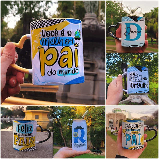 66 Artes para Caneca Dia dos Pais + Arte Alfabetos Png 5