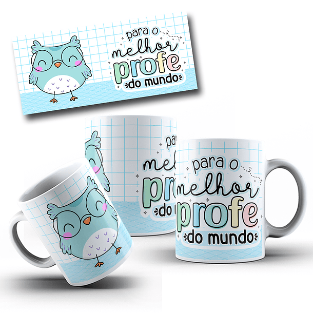 10 Artes Caneca Dia dos Professores Arquivo Editável + Png 8