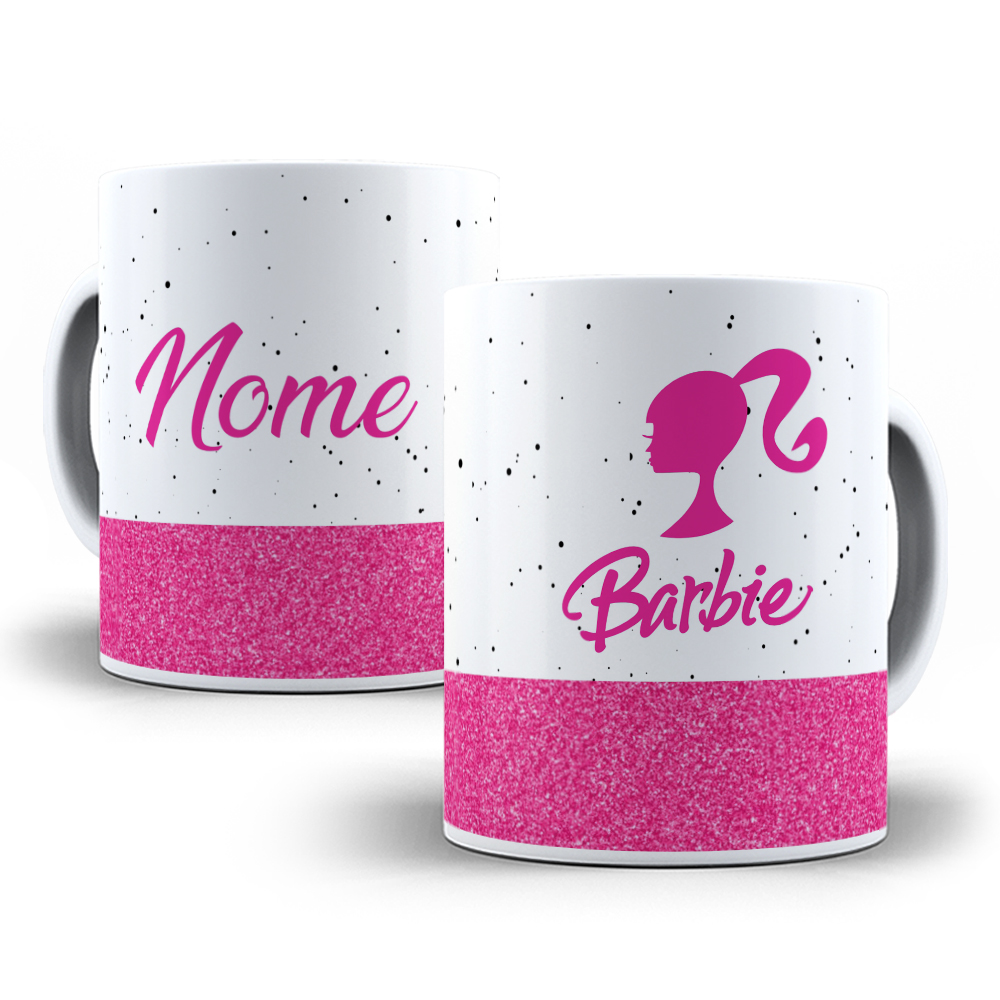 4 Arte Caneca Barbie Estampa Sublimação Arquivos Editáveis + Png 1