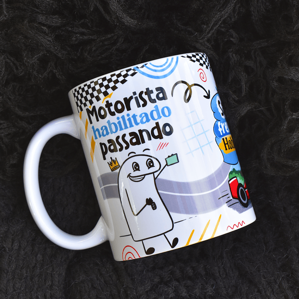 2 Arte Caneca Flork Motorista Habilitado Passando Arquivos Png  4