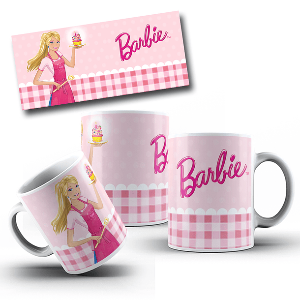 10 Artes Canecas Barbie em Photoshop 2