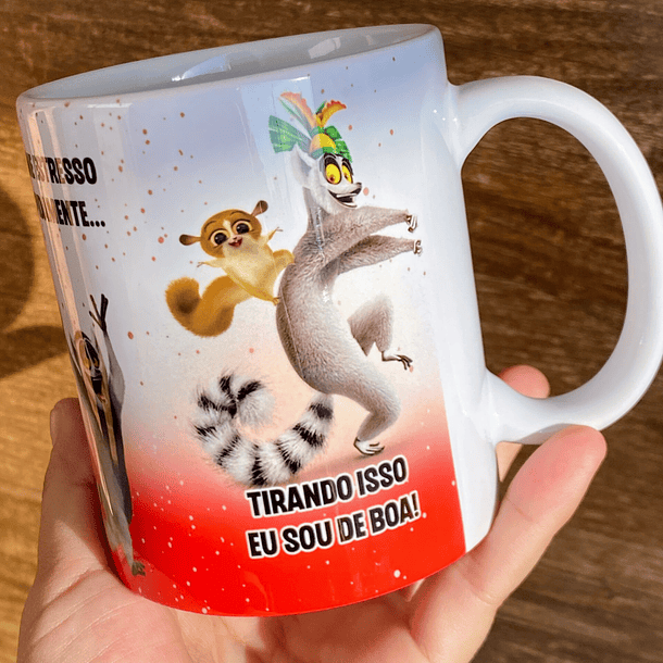 Arte Caneca Eu sou uma Pessoa boa, só que as vezes... Rei Julien Arquivo Png 2