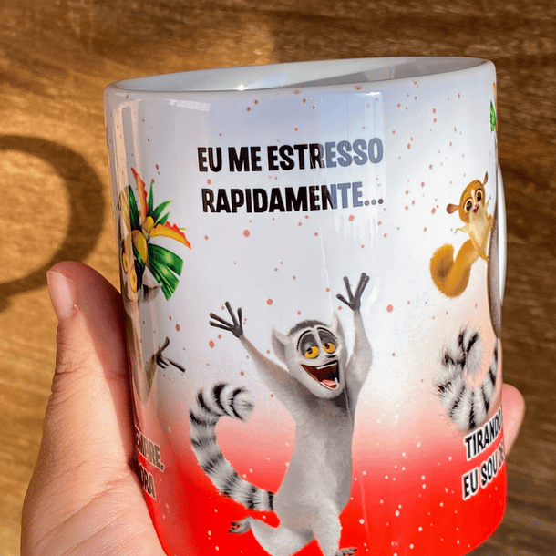 Arte Caneca Eu sou uma Pessoa boa, só que as vezes... Rei Julien Arquivo Png 3