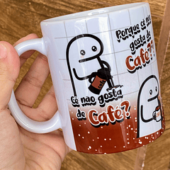 Arte Caneca Você Cê Não Gosta de Café? Flork Animado Arquivo Png