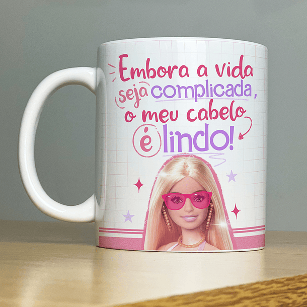 Artes para Caneca Barbie Debochada CorelDraw  2