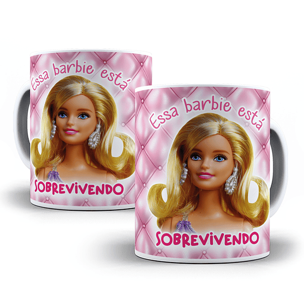 12 Artes para Caneca Barbie Frases em Corel Draw  6