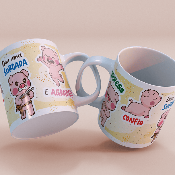 2 Arte Caneca Camisa Pig o Porco Arquivo Png 5