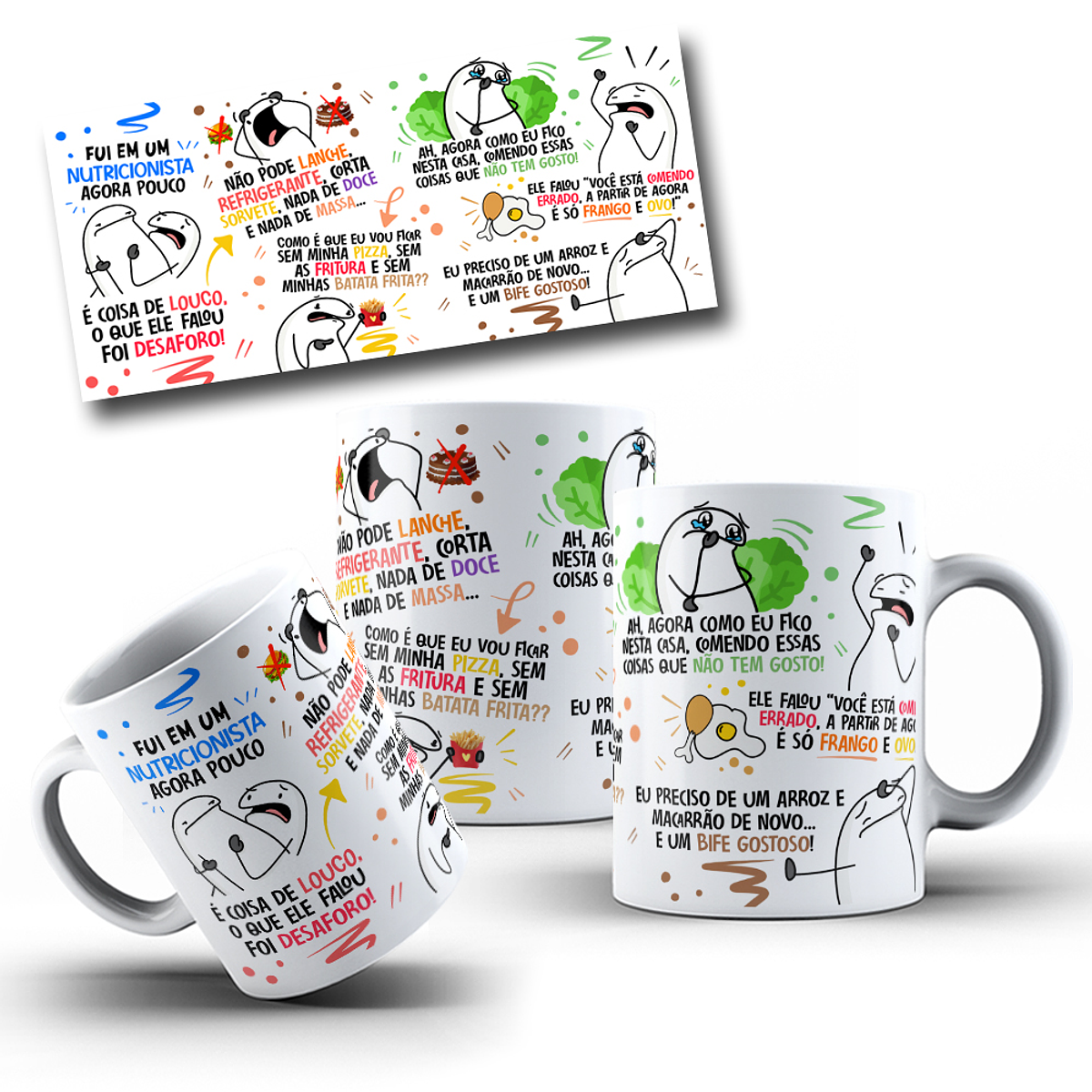 Arte Caneca Fui em Um Nutricionista Agora Pouco Flork Paródia Arquivo Png