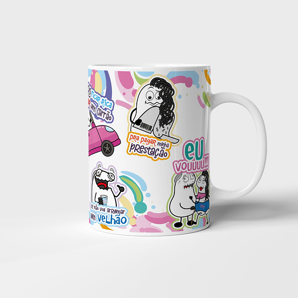 Arte Caneca Eu só ando de Busão que Pobreza... Malvadão Png 3