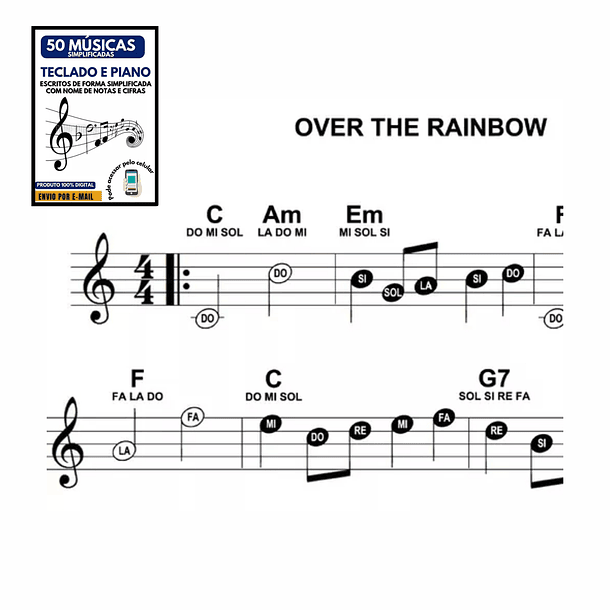 50 Partituras Para Iniciante - Teclado e Piano Descomplicado! 3