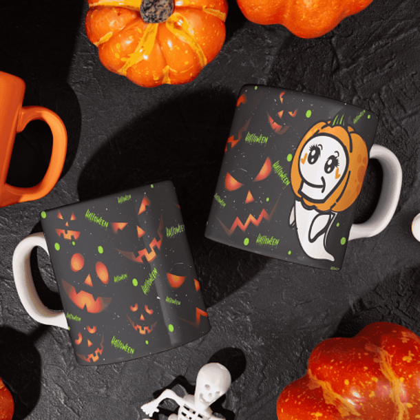 5 Artes Caneca Halloween Flork Arquivos Png 4