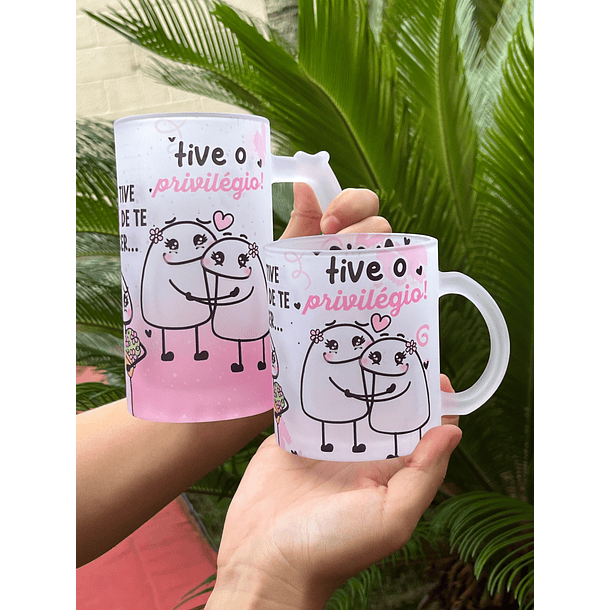 Arte para Caneca Amiga eu não tive sorte em te conhecer... Tive o Privilégio Arquivo Png   1