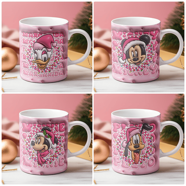 12 Arte para Caneca Mickey Natalino Candy em Jpg   1