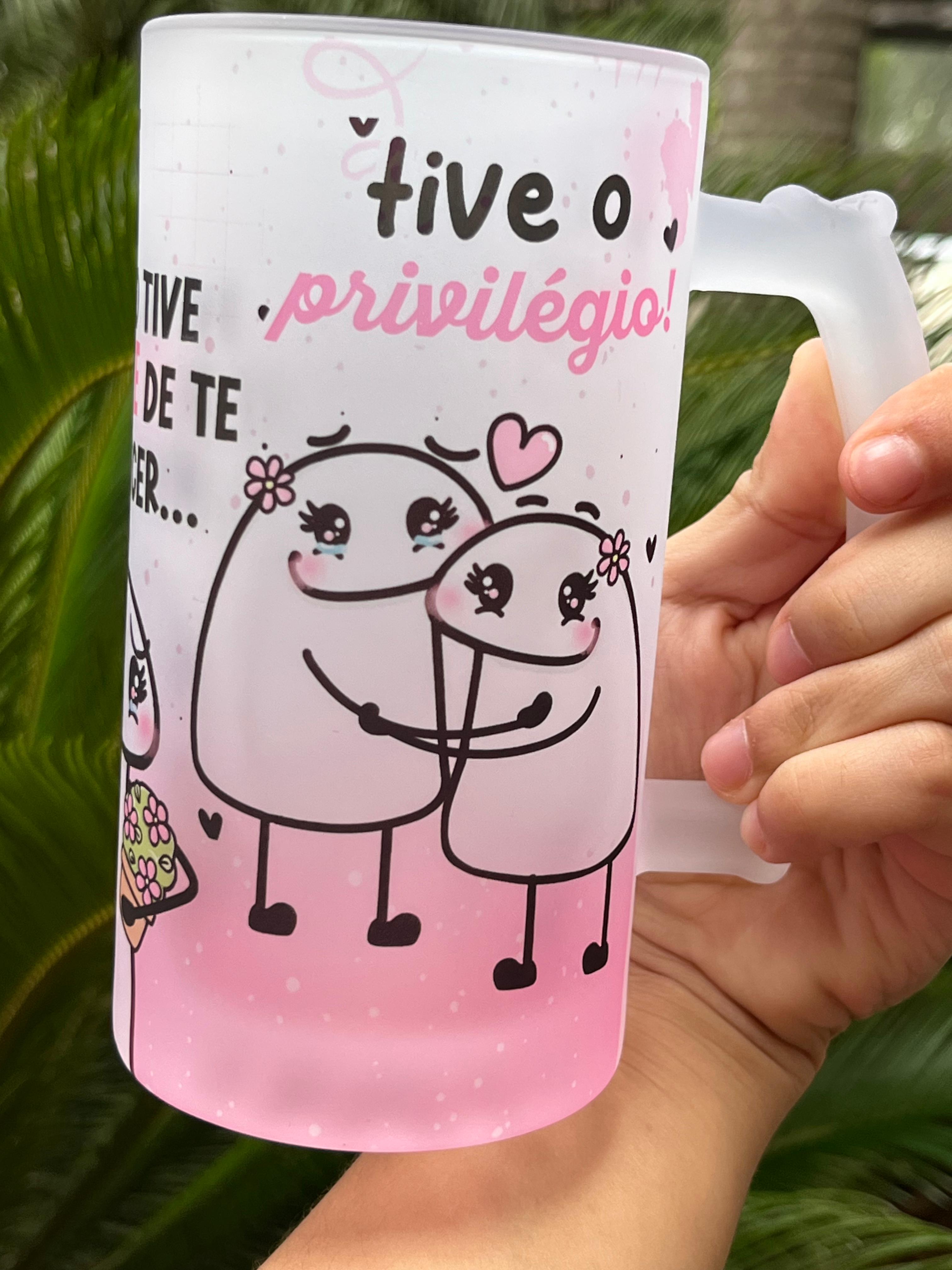 Arte para Caneca Amiga eu não tive sorte em te conhecer... Tive o Privilégio Arquivo Png   7