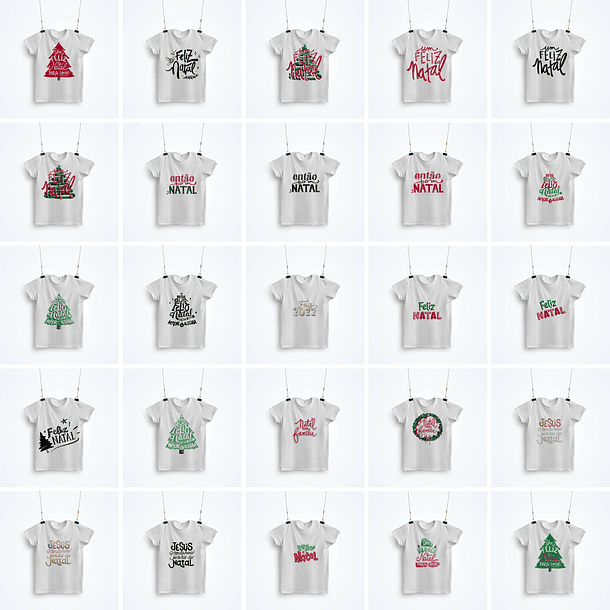 50 Artes Camisa Natal Sublimação em Png  1