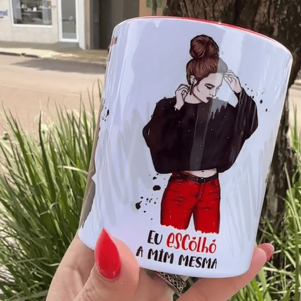 Artes para Caneca Serei a Heroína da Minha Própria História Frases em Corel Draw 2