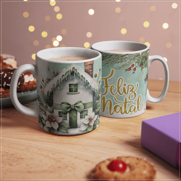 5 Arte para Caneca Natal em Corel Draw  3