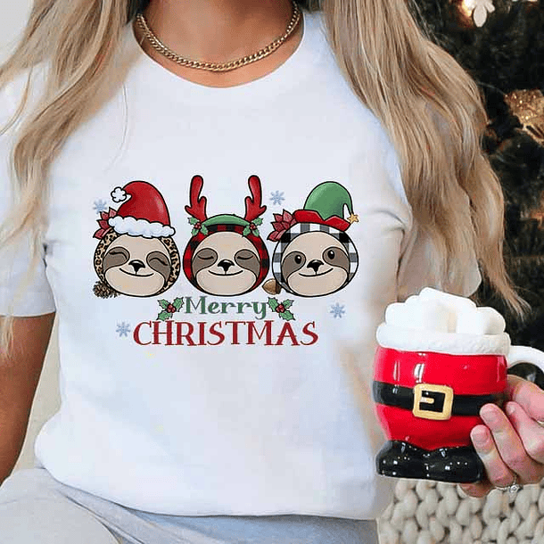 10 Arte para Camisa Natal das Preguiças em Corel Draw 6