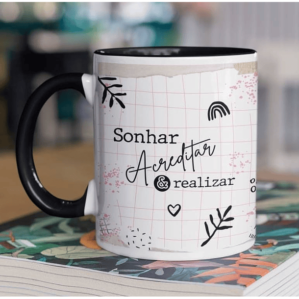 10 Arte para Caneca Frase Motivacional Seja Forte em Corel Draw 8