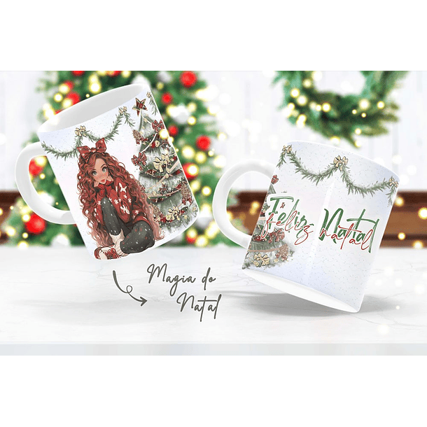 17 Artes para Caneca e Camisa Magia do Natal em Corel Draw 8