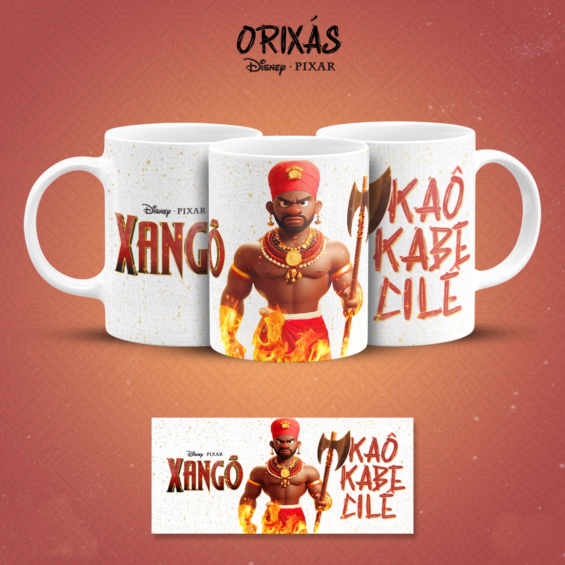 19 Artes para Caneca Orixás Pixar em Jpg 6