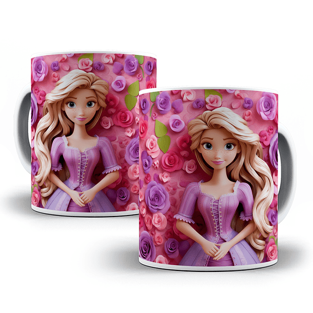 30 Artes para Caneca Princesas da Disney 3d em Jpg 10