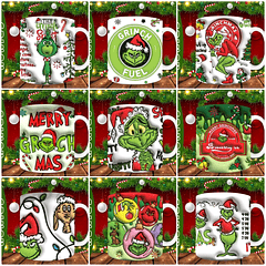 30 Artes para Caneca Natal 3d em Jpg