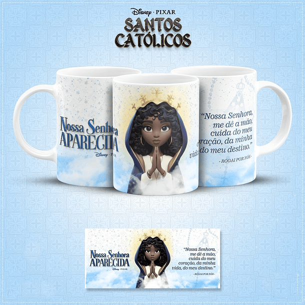 20 Artes para Caneca Santinhos Católicos Pixar em Jpg 4